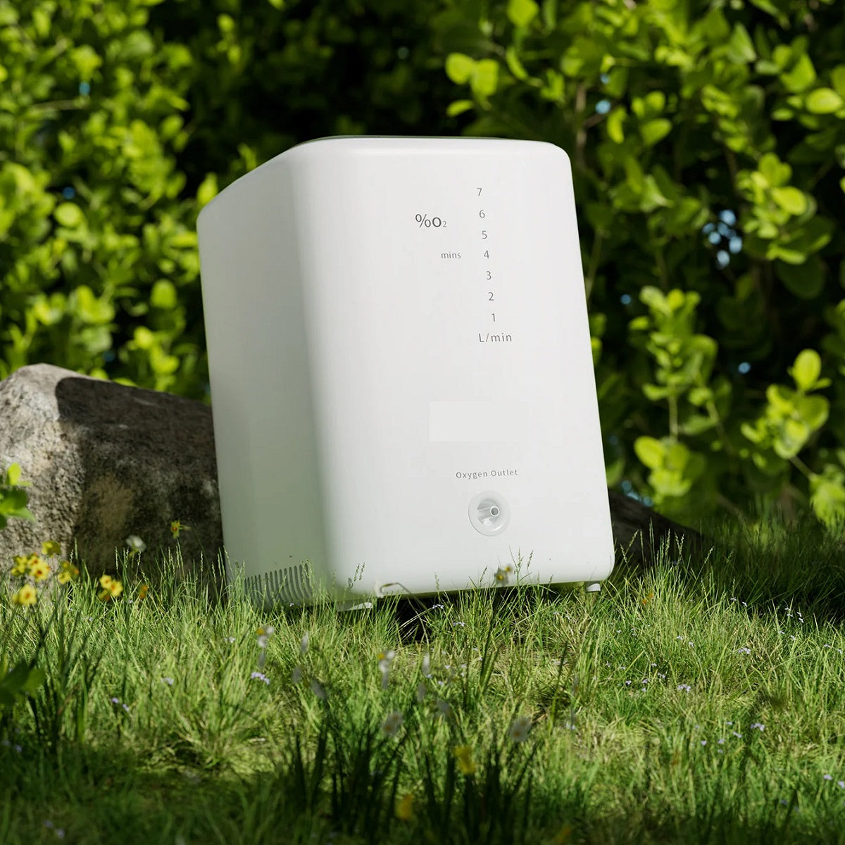 Portable Oxygen Concentrator with Adjustable Continuous Flow up to 7L/min for Home Oxygen Therapy
